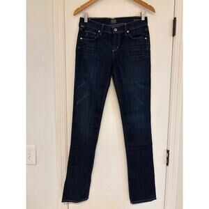 Citizens Of Humanity Dark Blue Straight Leg Jeans